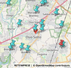 Mappa Via Antonio Nosari, 24046 Osio Sotto BG, Italia (2.49563)