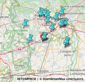 Mappa Via Antonio Nosari, 24046 Osio Sotto BG, Italia (6.74579)