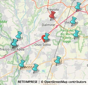 Mappa Via Antonio Nosari, 24046 Osio Sotto BG, Italia (5.05909)