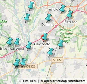 Mappa Via Antonio Nosari, 24046 Osio Sotto BG, Italia (4.74643)