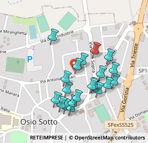 Mappa Via Antonio Nosari, 24046 Osio Sotto BG, Italia (0.2075)