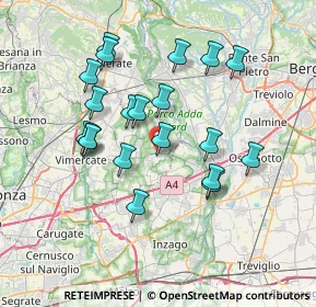 Mappa Via G.Matteotti, 20874 Busnago MB, Italia (6.7355)