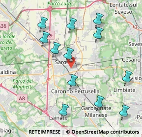 Mappa 21042 Saronno VA, Italia (4.37667)