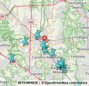 Mappa 21042 Saronno VA, Italia (4.95667)