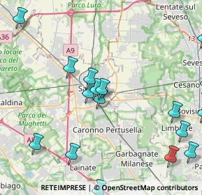 Mappa 21042 Saronno VA, Italia (5.7525)
