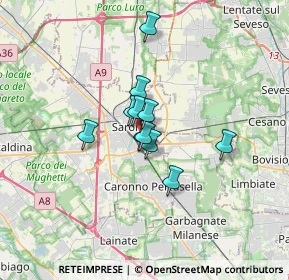 Mappa 21042 Saronno VA, Italia (2.08)