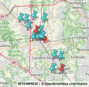 Mappa 21042 Saronno VA, Italia (3.31667)