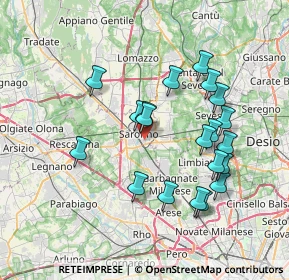 Mappa 21042 Saronno VA, Italia (6.969)
