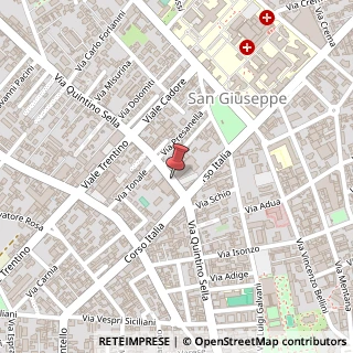 Mappa Via Sella Quintino, 33, 21052 Busto Arsizio, Varese (Lombardia)