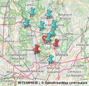 Mappa Via Enrico Toti, 20832 Desio MB, Italia (5.66636)