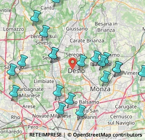 Mappa Via Enrico Toti, 20832 Desio MB, Italia (9.0215)