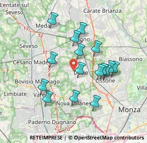 Mappa Via Enrico Toti, 20832 Desio MB, Italia (3.27125)