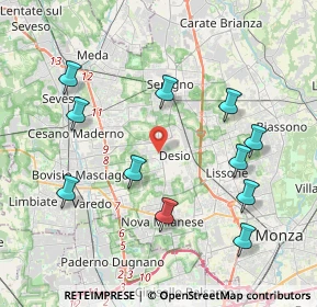 Mappa Via Enrico Toti, 20832 Desio MB, Italia (4.25545)