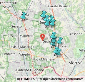 Mappa Via Enrico Toti, 20832 Desio MB, Italia (3.06)