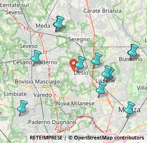 Mappa Via Enrico Toti, 20832 Desio MB, Italia (4.46417)