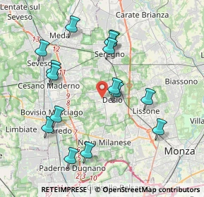 Mappa Via Enrico Toti, 20832 Desio MB, Italia (3.99)