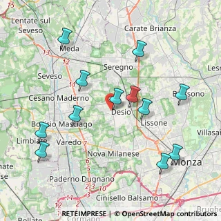 Mappa Via Enrico Toti, 20832 Desio MB, Italia (4.2825)