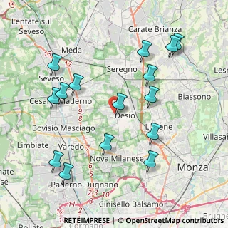 Mappa Via Enrico Toti, 20832 Desio MB, Italia (4.344)