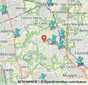 Mappa Via Enrico Toti, 20832 Desio MB, Italia (2.77727)