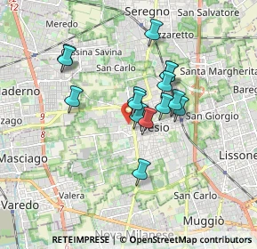 Mappa Via Enrico Toti, 20832 Desio MB, Italia (1.354)