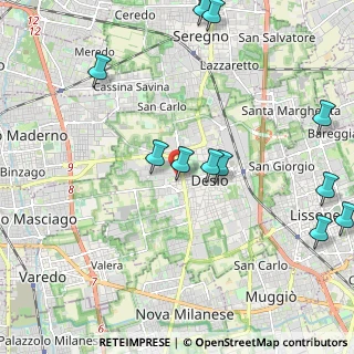 Mappa Via Enrico Toti, 20832 Desio MB, Italia (2.63667)