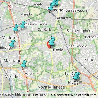 Mappa Via Enrico Toti, 20832 Desio MB, Italia (2.77545)
