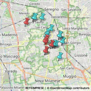 Mappa Via Enrico Toti, 20832 Desio MB, Italia (1.262)