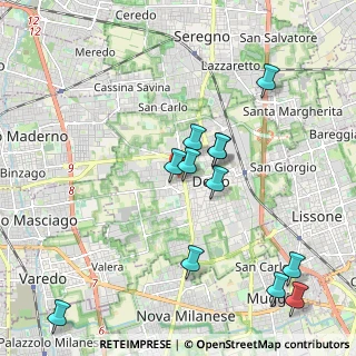 Mappa Via Enrico Toti, 20832 Desio MB, Italia (2.12917)