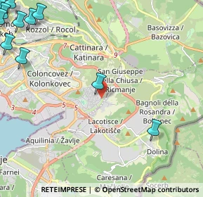 Mappa Via Rita Rosani, 34148 Trieste TS, Italia (3.73364)
