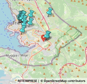 Mappa Via Rita Rosani, 34148 Trieste TS, Italia (4.64)