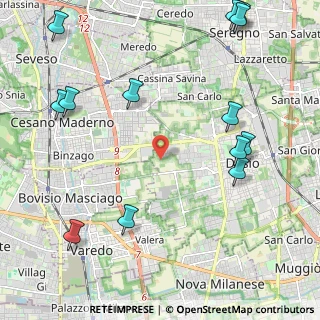 Mappa Via dei Boschi, 20832 Desio MB, Italia (2.86154)