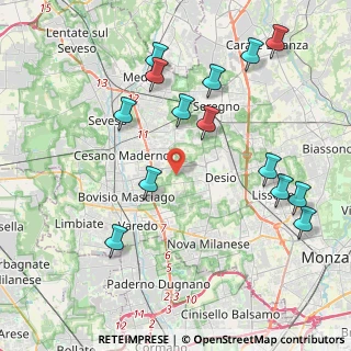 Mappa Via dei Boschi, 20832 Desio MB, Italia (4.56929)