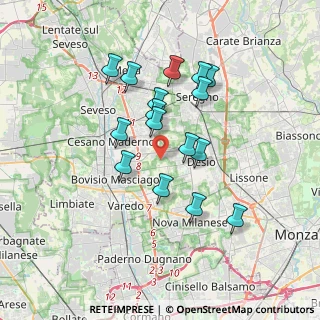 Mappa Via dei Boschi, 20832 Desio MB, Italia (3.08625)