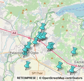 Mappa Via Carlo Cattaneo, 25036 Palazzolo sull'Oglio BS, Italia (3.51)