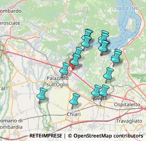 Mappa Via Carlo Cattaneo, 25036 Palazzolo sull'Oglio BS, Italia (6.43882)