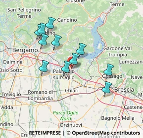 Mappa Via Carlo Cattaneo, 25036 Palazzolo sull'Oglio BS, Italia (12.92909)