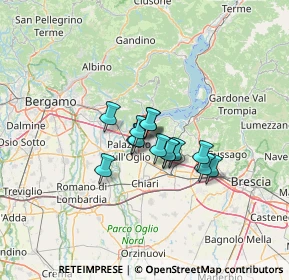 Mappa Via Carlo Cattaneo, 25036 Palazzolo sull'Oglio BS, Italia (7.69429)