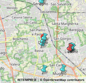 Mappa Via Roggia Traversi, 20033 Desio MB, Italia (2.22182)