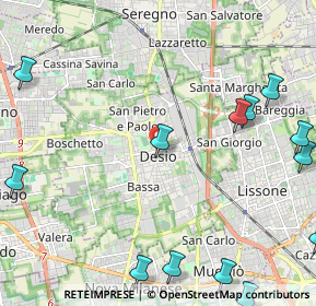 Mappa Via Roggia Traversi, 20033 Desio MB, Italia (3.14)