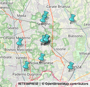 Mappa Via Roggia Traversi, 20033 Desio MB, Italia (3.14727)