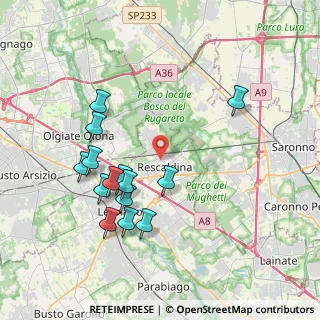 Mappa Via S. Francesco, 20027 Rescaldina MI, Italia (3.89071)