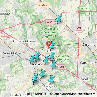 Mappa Via S. Francesco, 20027 Rescaldina MI, Italia (4.24333)
