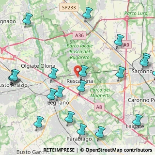 Mappa Via S. Francesco, 20027 Rescaldina MI, Italia (5.8925)