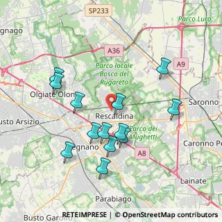 Mappa Via S. Francesco, 20027 Rescaldina MI, Italia (3.66923)