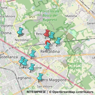 Mappa Via S. Francesco, 20027 Rescaldina MI, Italia (1.98636)