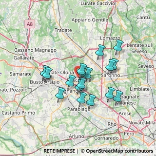 Mappa Via S. Francesco, 20027 Rescaldina MI, Italia (5.83111)