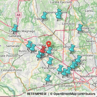 Mappa Via S. Francesco, 20027 Rescaldina MI, Italia (9.04)