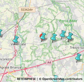 Mappa Via Adamello, 20882 Bellusco MB, Italia (5.92417)