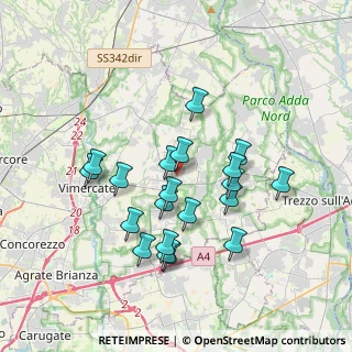 Mappa Via Adamello, 20882 Bellusco MB, Italia (3.3155)