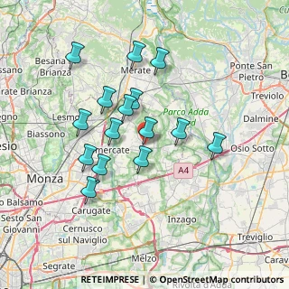 Mappa Via Adamello, 20882 Bellusco MB, Italia (6.44533)